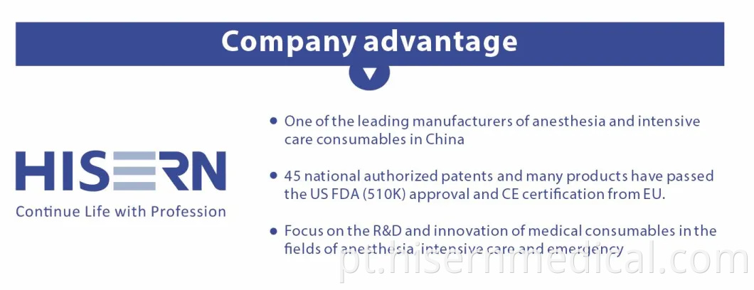 Fábrica da China Hisern Airway Management Máscara laríngea descartável (Proseal)